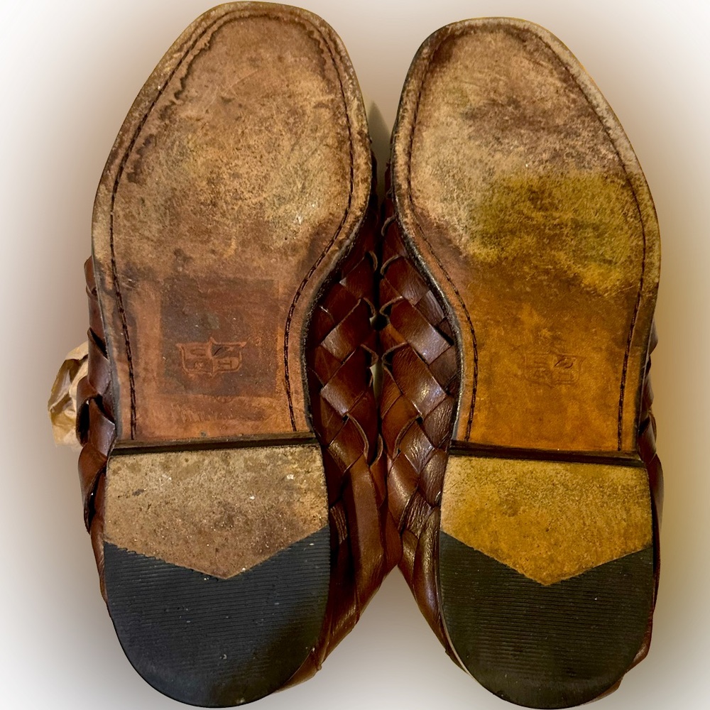 VTG COLE HAHN MENS CASUAL BROWN LEATHER FISHERMAN HARACHE SANDAL SZ: 10.5D VACAY - Picture 7 of 7